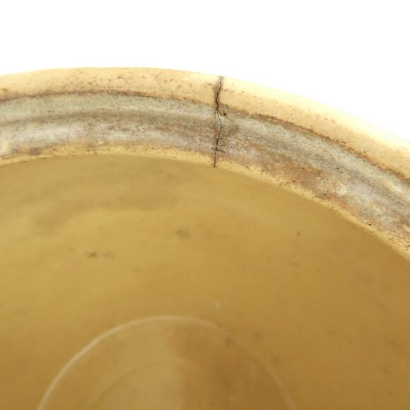 Vintage RRP Co Roseville Ohio Pottery 8" Jardiniere Planter Red Flower Stoneware - Picture 11 of 13